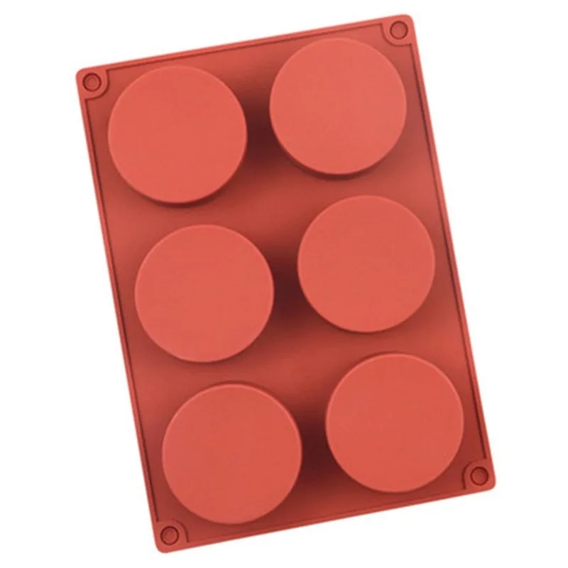 6 Discs Brick-Red Silicone Cake Baking Mold Tray non-stick heat-resistant Reusable Bakeware Bread Candy Mold Bakeware Tool,1PC
6 Discs Brick-Red Silicone Cake Baking Mold Tray non-stick heat-resistant Reusable Bakeware Bread Candy Mold Bakeware Tool,1PC