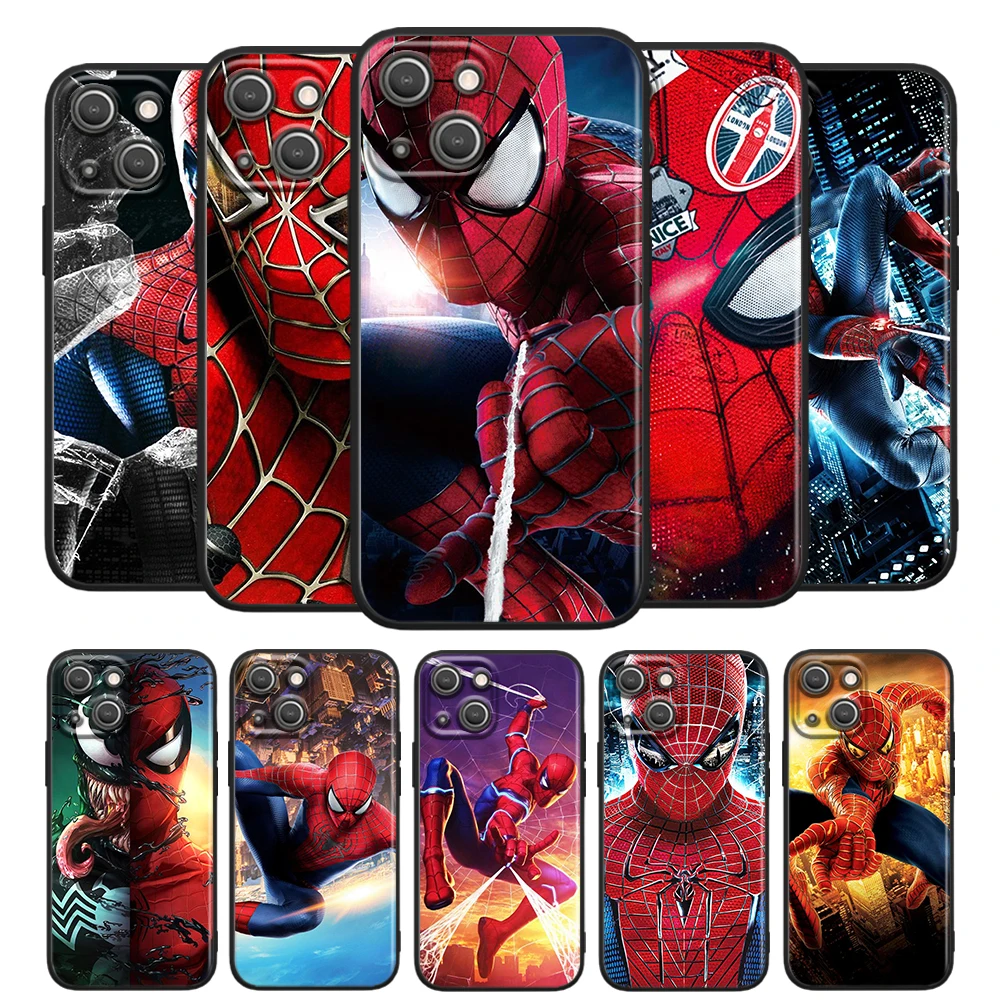 Spiderman Marvel for Apple iPhone 13 12 Pro Max Mini 11 Pro XS Max X XR 6 7 8 Plus 5S SE2020 Soft Black Phone Case
Spiderman Marvel for Apple iPhone 13 12 Pro Max Mini 11 Pro XS Max X XR 6 7 8 Plus 5S SE2020 Soft Black Phone Case