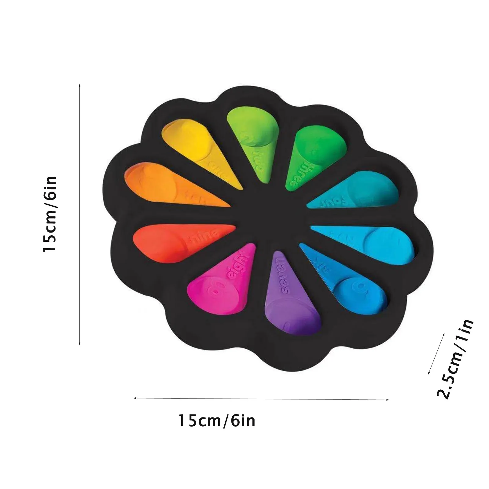 Montessor Flower Fidget Dimple Toy Stress Relief Rainbow Pops It Hand Toys Kids Soft Silicone Early Educational Toys Montessor
Montessor Flower Fidget Dimple Toy Stress Relief Rainbow Pops It Hand Toys Kids Soft Silicone Early Educational Toys Montessor