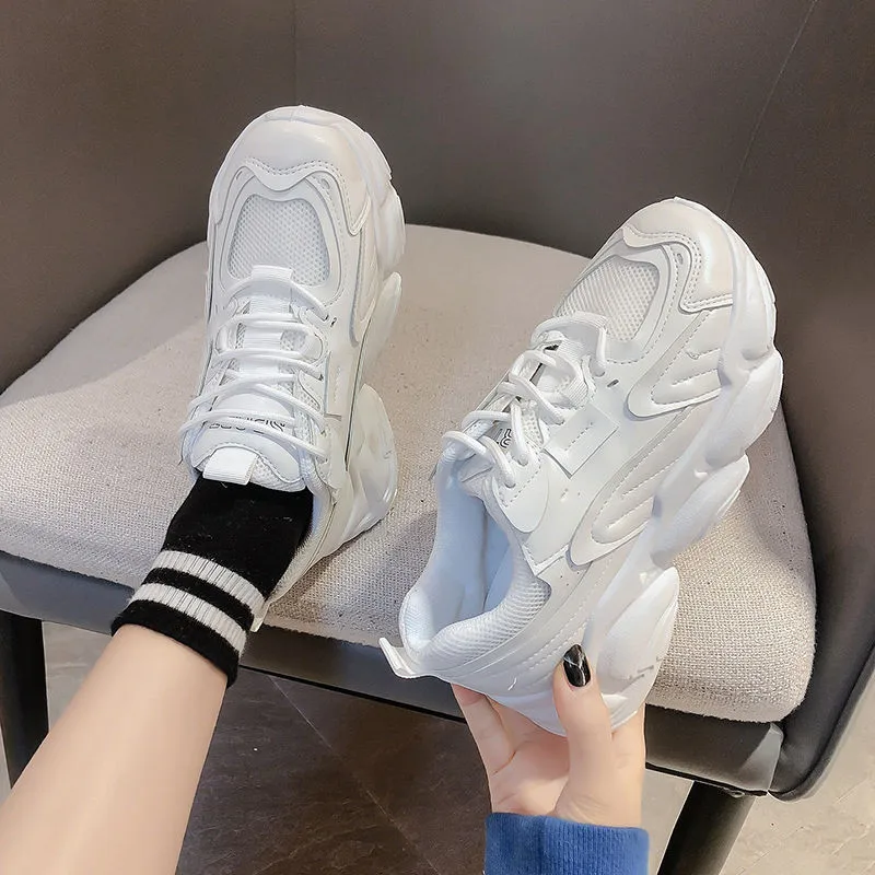 Women's Shoes Spring and Autumn New Sports and Leisure Shoes Korean Fashion Board Shoes Fashion Retro Breathable Running Shoes 
Women's Shoes Spring and Autumn New Sports and Leisure Shoes Korean Fashion Board Shoes Fashion Retro Breathable Running Shoes