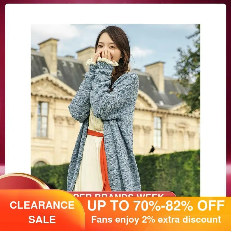 INMAN Spring Autumn Causal Artsy Retro Style Off Shoulder Long Sleeve Medium Length Cardigan Sweater
INMAN Spring Autumn Causal Artsy Retro Style Off Shoulder Long Sleeve Medium Length Cardigan Sweater