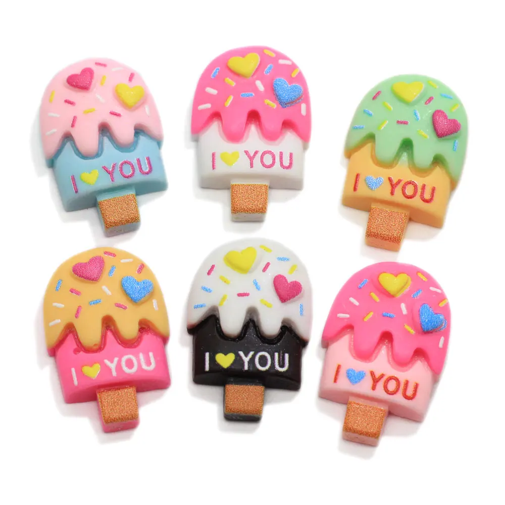 Resin Ice-Cream Crafts Flatback Cabochon With I Love You Scrapbooking Decor Fit Hair Clips Embellishments Beads Diy
Resin Ice-Cream Crafts Flatback Cabochon With I Love You Scrapbooking Decor Fit Hair Clips Embellishments Beads Diy