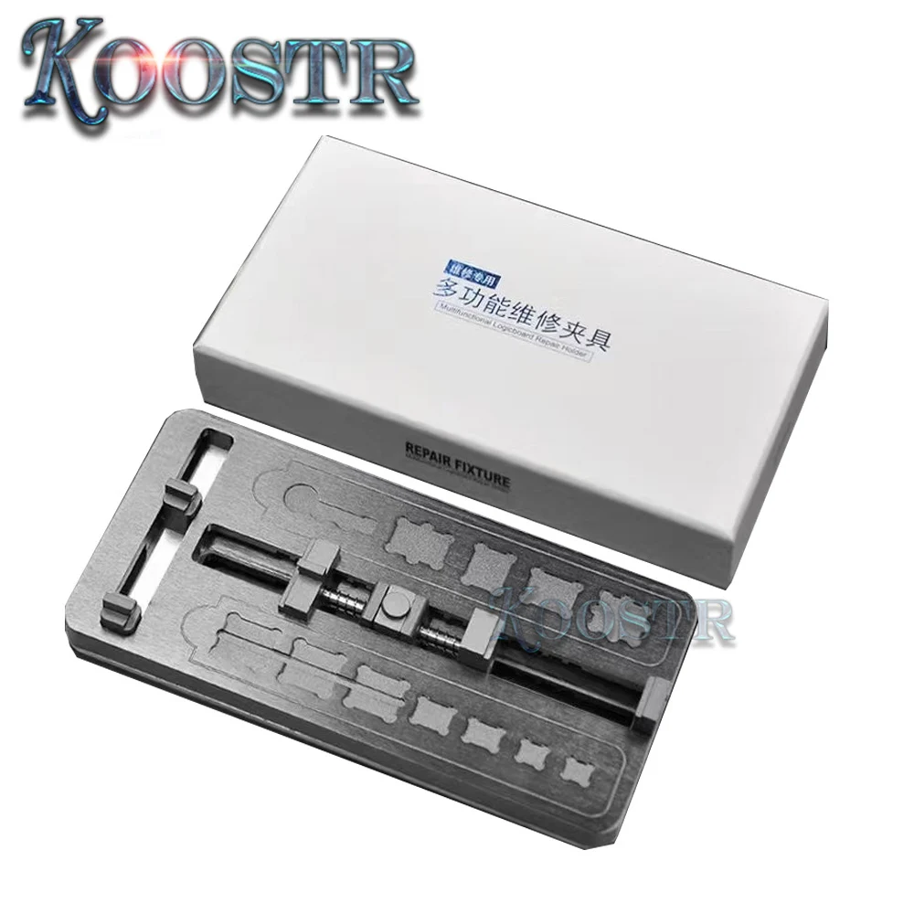 Mobile Phone Motherboard PCB Board Holder for iPhone/ Samsung Logic Board IC Chip BGA Maintenance Universal Bearing Fixture
Mobile Phone Motherboard PCB Board Holder for iPhone/ Samsung Logic Board IC Chip BGA Maintenance Universal Bearing Fixture