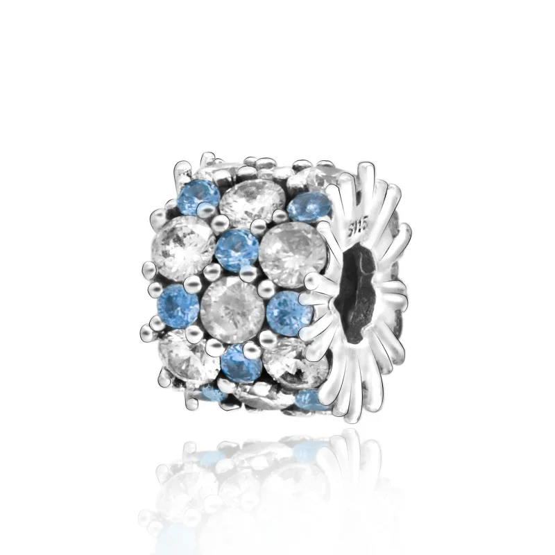 New Arrival 100% 925 Sterling Silver Beads Blue & Clear Sparking Charm fit Original Pandora Bracelets Women DIY Jewelry
New Arrival 100% 925 Sterling Silver Beads Blue & Clear Sparking Charm fit Original Pandora Bracelets Women DIY Jewelry