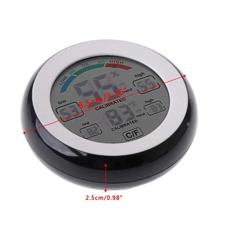 Digital Indoor Thermometer Hygrometer Touchscreen Temperature Gauge Humidity Monitor
Digital Indoor Thermometer Hygrometer Touchscreen Temperature Gauge Humidity Monitor