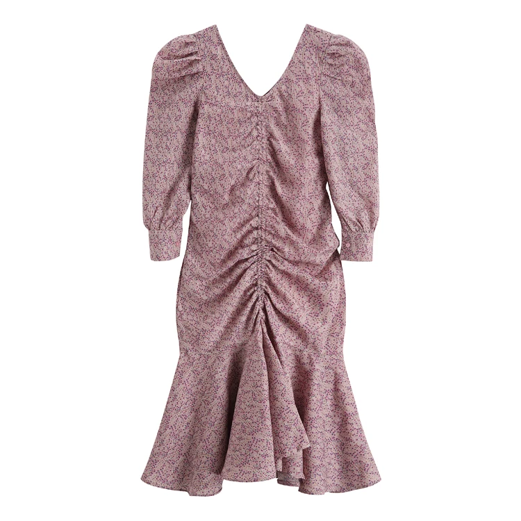 Will fall and winter of French gentle v-neck fold falbala floral skirt restoring ancient ways hubble-bubble sleeve inside the dr
Will fall and winter of French gentle v-neck fold falbala floral skirt restoring ancient ways hubble-bubble sleeve inside the dr