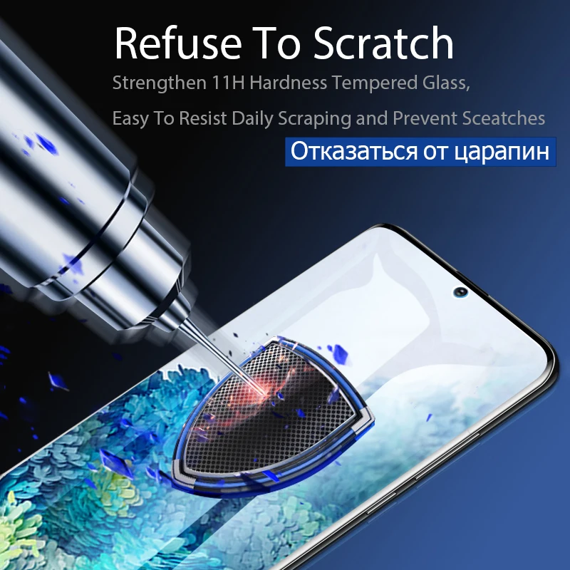 Защитное стекло для Samsung Galaxy S21 Plus S20 Ultra S10 S8 S9 Note 20 8 9 10 S S10e | Мобильные телефоны и