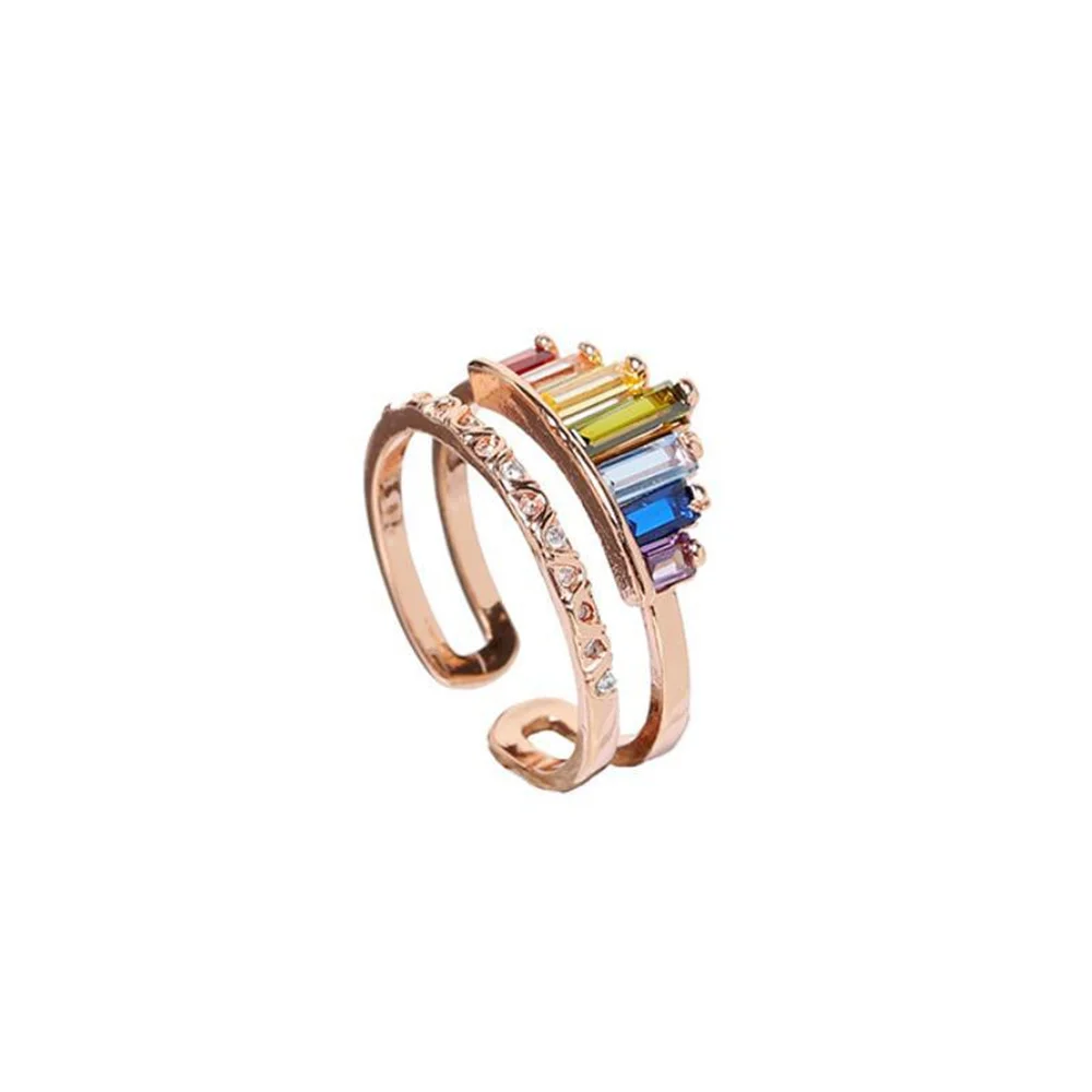 Crown Rainbow Rings Adjustable Opening Rhinestone Engagement Ring For Women Wedding Jewelry Gift
Crown Rainbow Rings Adjustable Opening Rhinestone Engagement Ring For Women Wedding Jewelry Gift