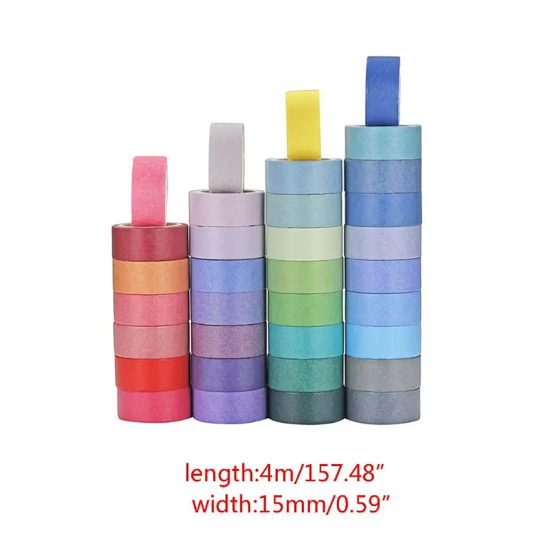60 Rolls Washi Masking Tapes | 15mm Wide Colorful Decorative Masking DIY Tapes for Crafts Scrapbook Gifts Warpping
60 Rolls Washi Masking Tapes | 15mm Wide Colorful Decorative Masking DIY Tapes for Crafts Scrapbook Gifts Warpping