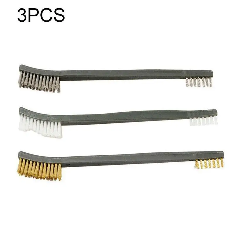 Double-end 3pcs Steel Wire Brush Tactical Rifle Gun Cleaning Tool Nylon Pick Set Universal Hunting Gun Cleaning Kit
Double-end 3pcs Steel Wire Brush Tactical Rifle Gun Cleaning Tool Nylon Pick Set Universal Hunting Gun Cleaning Kit