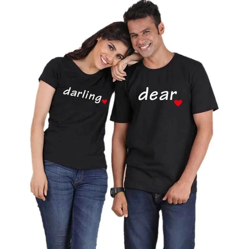 King Queen Couples T Shirt Dear Darling Print Couple Tshirt Summer Fashion Woman T-shirt Casual O-Neck Tops Lovers Tee Shirt
King Queen Couples T Shirt Dear Darling Print Couple Tshirt Summer Fashion Woman T-shirt Casual O-Neck Tops Lovers Tee Shirt