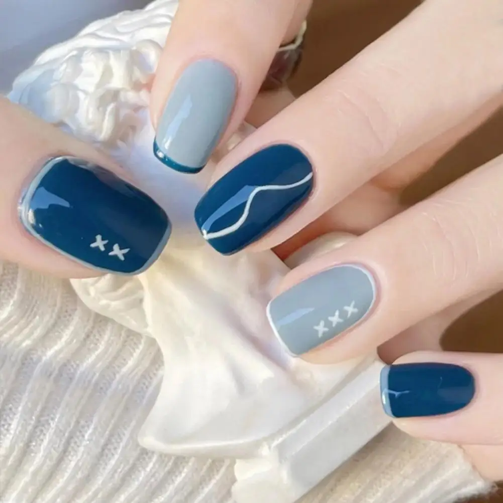 with Glue 24Pcs/Box Fashion DIY Nail Tips Sticker Resin Nail Patch Universal for Women
with Glue 24Pcs/Box Fashion DIY Nail Tips Sticker Resin Nail Patch Universal for Women