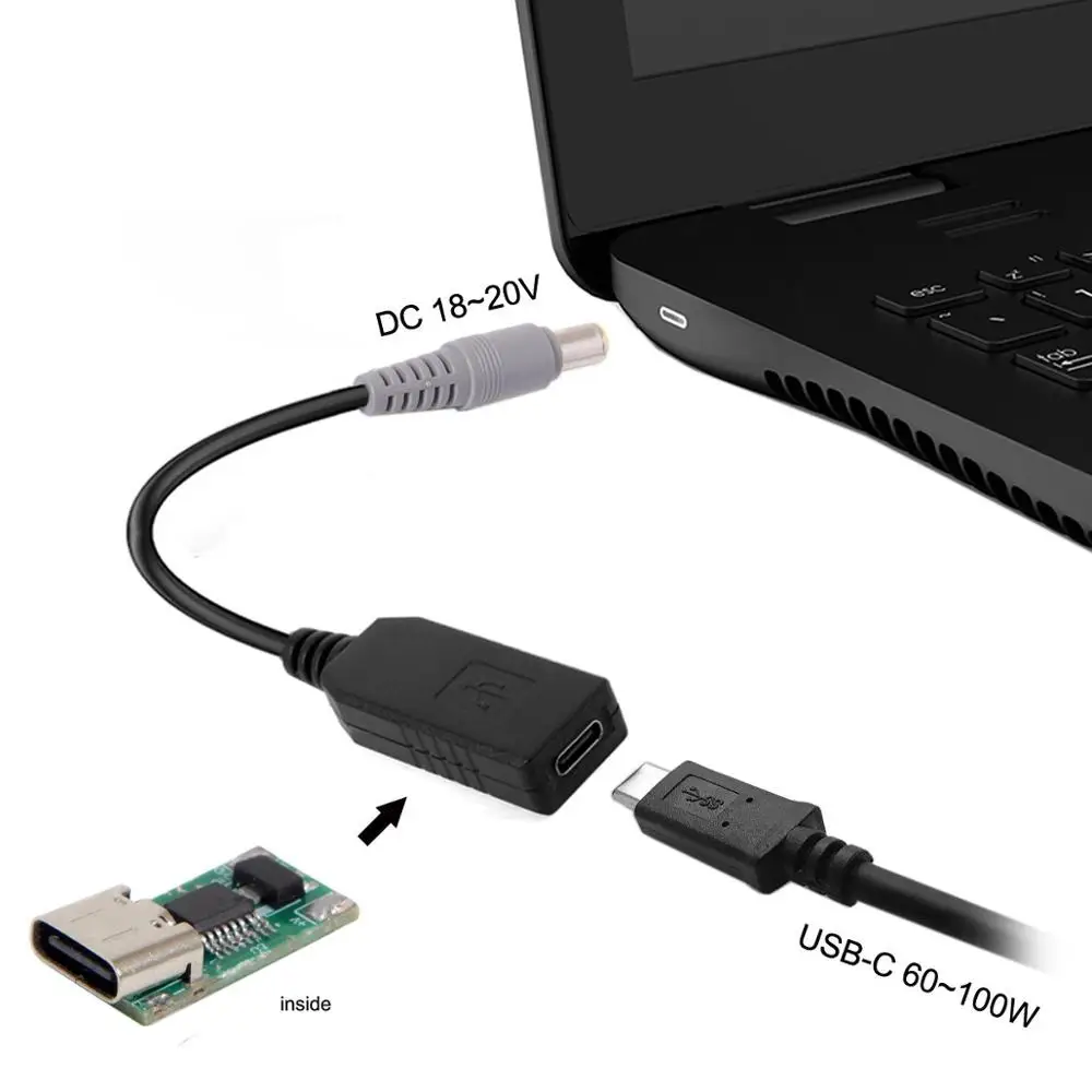 USB 3.1 Type C USB-C to DC 20V 7.9*5.4mm Power Plug PD Emulator Trigger Charge Cable for Laptop
USB 3.1 Type C USB-C to DC 20V 7.9*5.4mm Power Plug PD Emulator Trigger Charge Cable for Laptop