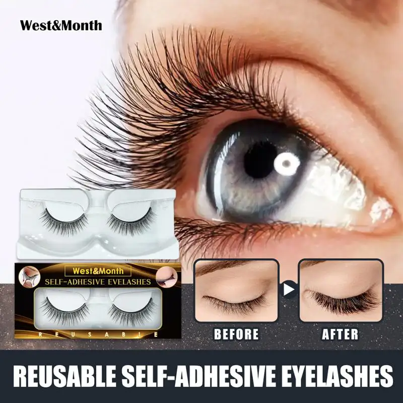 New Self-adhesive False Eyelashes European American Natural Long Eyelashes Glue-free Makeup Fluffy Soft Wispy Curling Eye Lashes
New Self-adhesive False Eyelashes European American Natural Long Eyelashes Glue-free Makeup Fluffy Soft Wispy Curling Eye Lashes