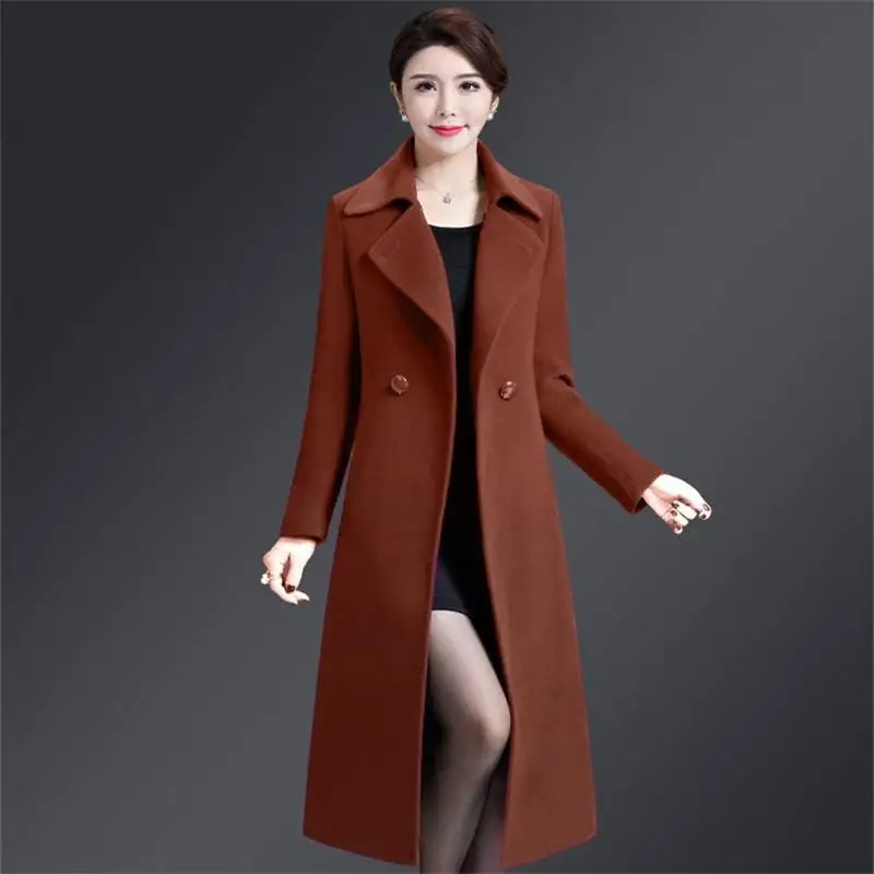 2021 Winter Women's Jackets & Coats Female Long Overcoat Belt Wool & Blends Coat Turn-down Collar Solid Color Pockets Parkas
2021 Winter Women's Jackets & Coats Female Long Overcoat Belt Wool & Blends Coat Turn-down Collar Solid Color Pockets Parkas