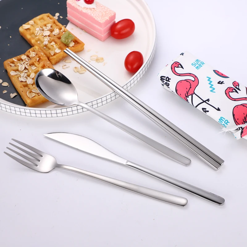 Zollor 9PCS Stainless Steel Tableware Set Knife Spoon Fork Chopsticks Straw Flower Spoon Creative And Portable Outdoor Tableware
Zollor 9PCS Stainless Steel Tableware Set Knife Spoon Fork Chopsticks Straw Flower Spoon Creative And Portable Outdoor Tableware