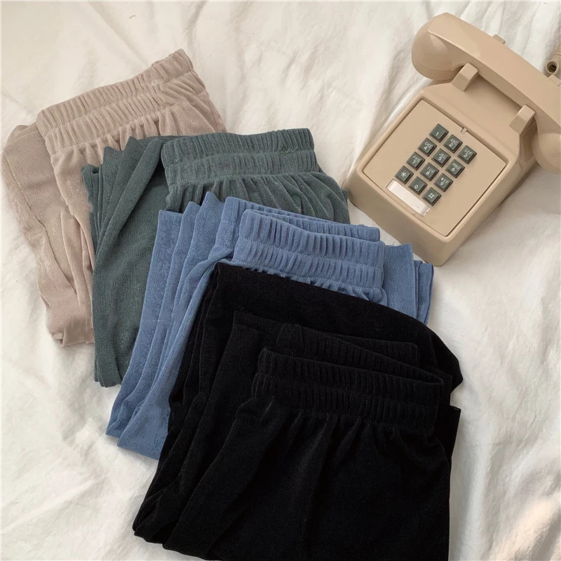QRWR 2020 Spring Autumn Women Pants Fashion Casual Straight High Waist Wide Leg Pants Loose Solid Color Basic Trousers Women
QRWR 2020 Spring Autumn Women Pants Fashion Casual Straight High Waist Wide Leg Pants Loose Solid Color Basic Trousers Women