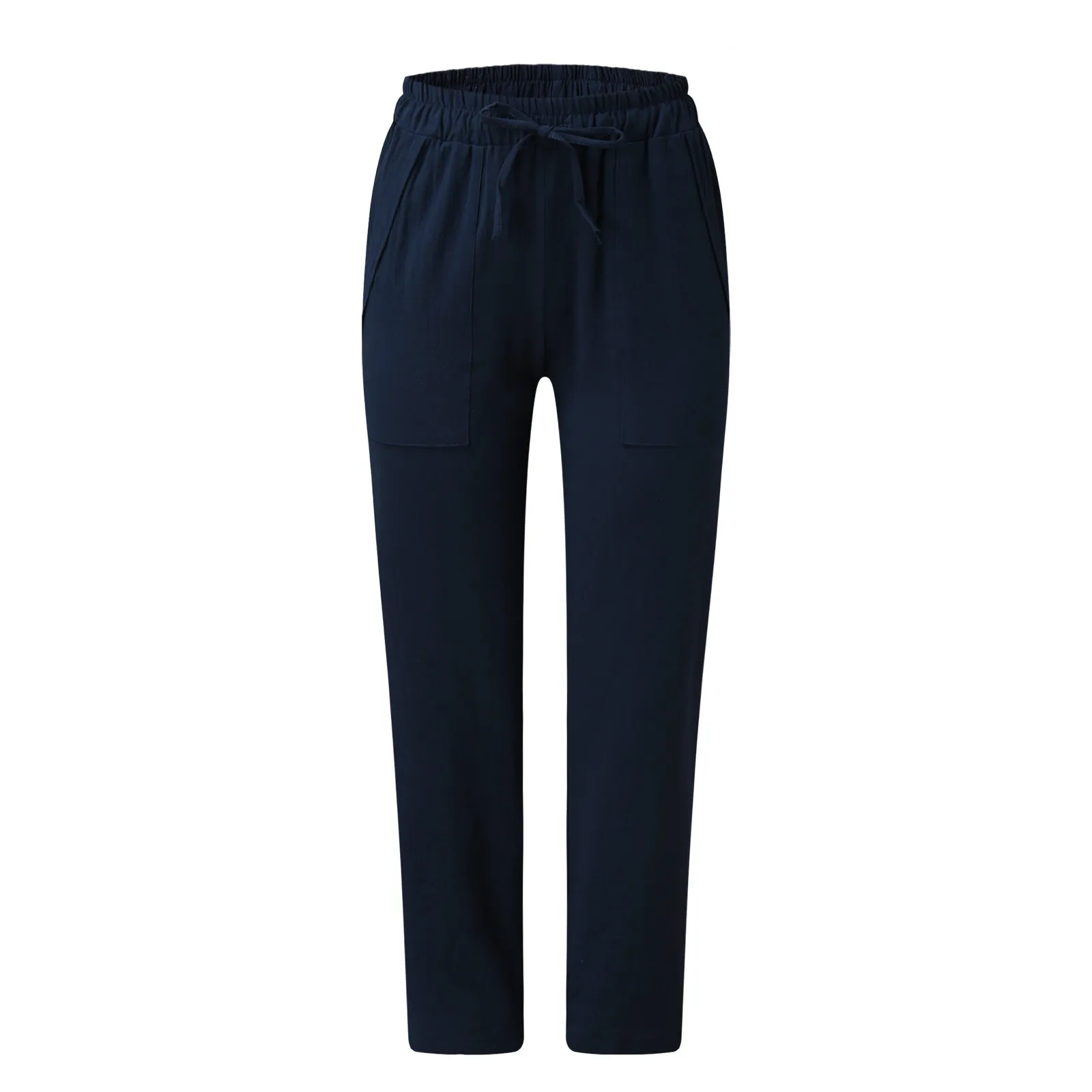 Wide-Leg Pants Women Summer Solid Color Loose Pocket Cotton Linen Pants Female Casual Drawstring Straight Long Trousers
Wide-Leg Pants Women Summer Solid Color Loose Pocket Cotton Linen Pants Female Casual Drawstring Straight Long Trousers