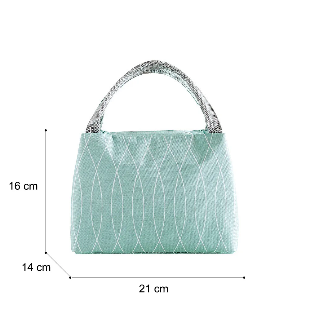 Portable Outdoor Picnic Lunch Bag for Kids Built in Aluminum film Fresh Keeping Ice Pack Zipper Box Women Food | Багаж и сумки
