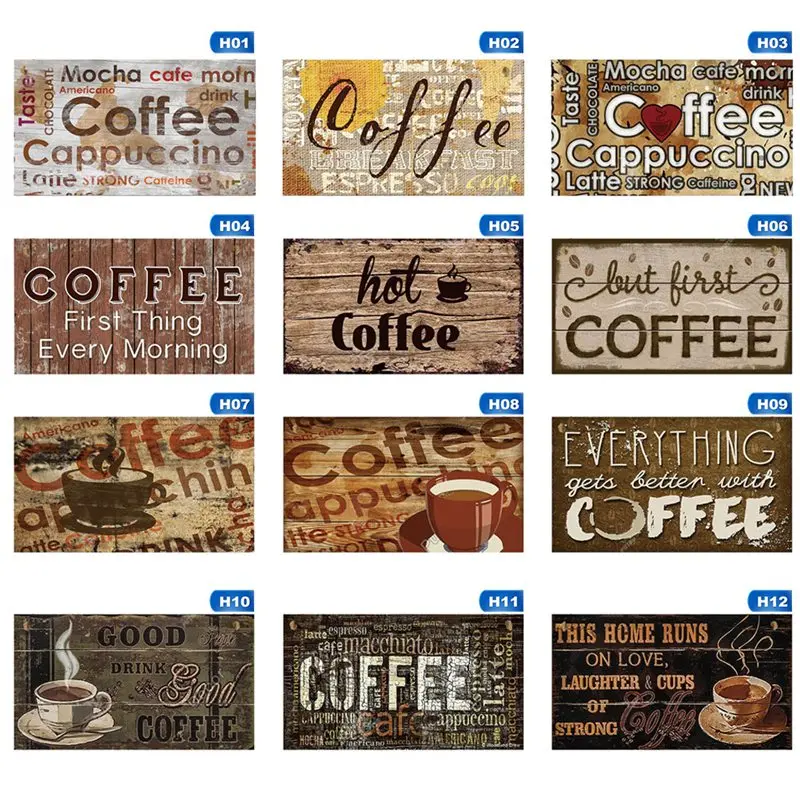 12 Styles Coffee Signs Wooden Hanging Type 1-12 Board Plaques Gift Coffee Home Cafe Bar Door Decoration Room Decor
12 Styles Coffee Signs Wooden Hanging Type 1-12 Board Plaques Gift Coffee Home Cafe Bar Door Decoration Room Decor