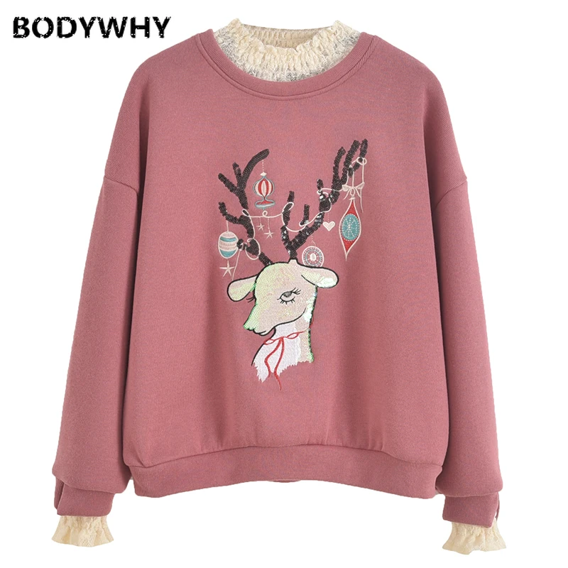 Women Cartoon Tops Sweatshirt Tracksuit Long Sleeve Sportswear Coats Pullovers Loose Solid Color Thicken Warm Fashion Casual
Women Cartoon Tops Sweatshirt Tracksuit Long Sleeve Sportswear Coats Pullovers Loose Solid Color Thicken Warm Fashion Casual