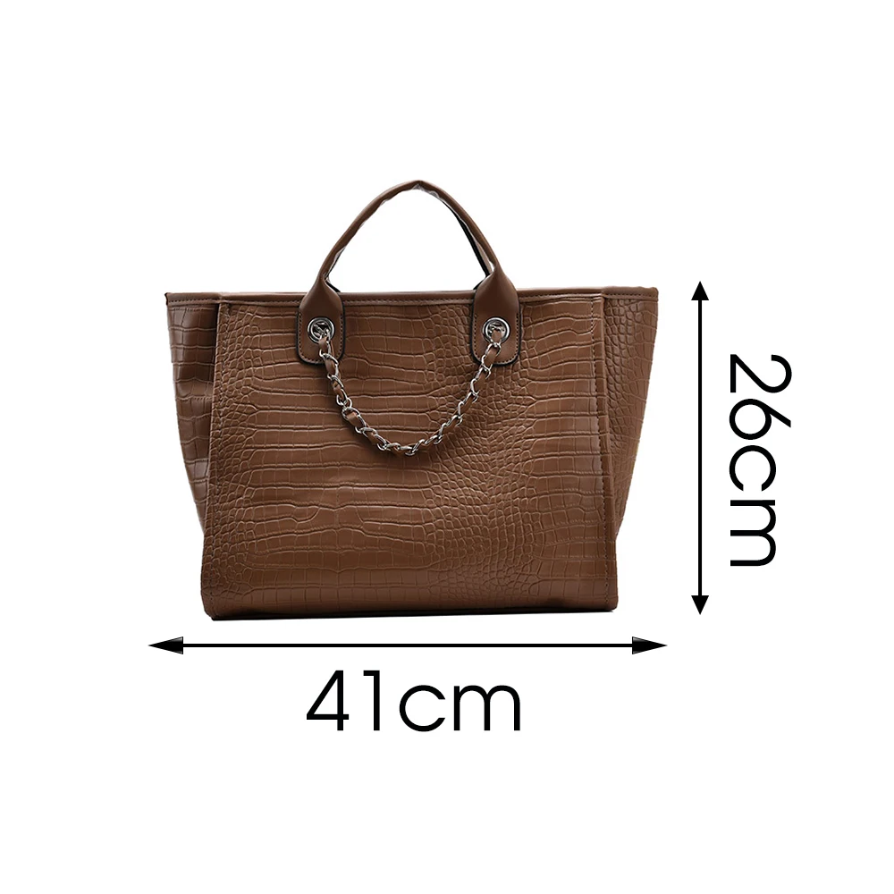 Fashion Crocodile Crossbody Tote Bag For Women Large Capacity Designer Shoulder Bag Female Luxury PU Leather Messenger Handbag
Fashion Crocodile Crossbody Tote Bag For Women Large Capacity Designer Shoulder Bag Female Luxury PU Leather Messenger Handbag