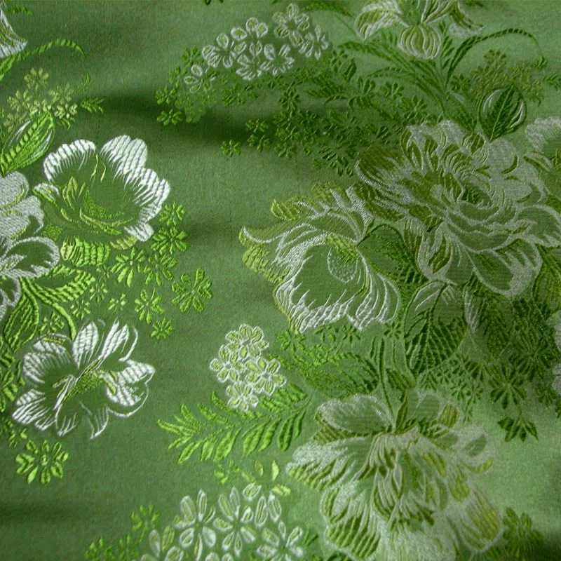 Фото Akika зеленая/местного цвета жаккардовая мягкая ткань с низким уровнем/шелковая