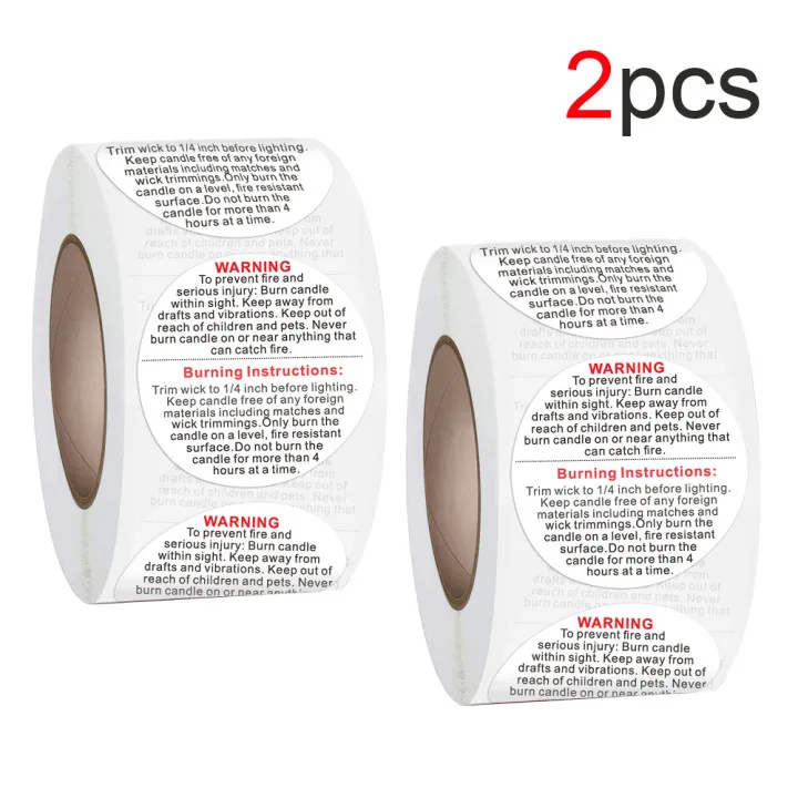 2pcs Stickers Seal Labels Roll Sticker Candle Warning Labels Candle Safety Stickers for Candle Containers Jars Tins Roll Sticker
2pcs Stickers Seal Labels Roll Sticker Candle Warning Labels Candle Safety Stickers for Candle Containers Jars Tins Roll Sticker