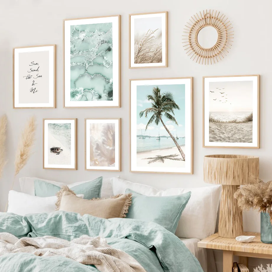 Caribbean Palm Tree Beach Birds Turtle Reeds Corals Wall Art Print Canvas Painting Nordic Poster Decor Pictures For Living Room
Caribbean Palm Tree Beach Birds Turtle Reeds Corals Wall Art Print Canvas Painting Nordic Poster Decor Pictures For Living Room