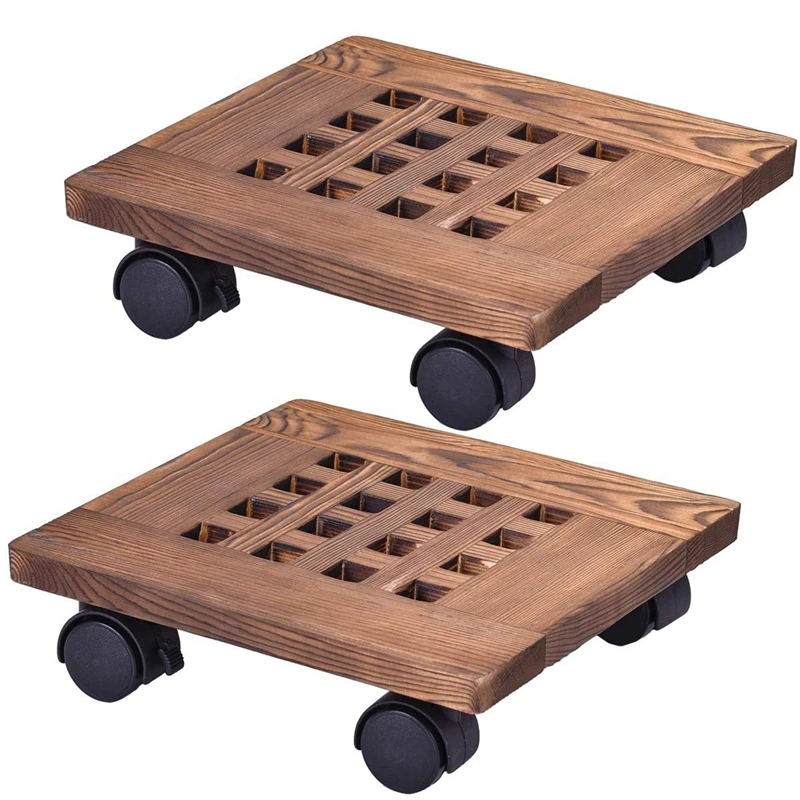 2Pcs Wooden Flower Pot Rack Removable Tray Plant Stand With Wheel Base Planter Flower Pot Mobile Trolley Board Frame Garden Home
2Pcs Wooden Flower Pot Rack Removable Tray Plant Stand With Wheel Base Planter Flower Pot Mobile Trolley Board Frame Garden Home
