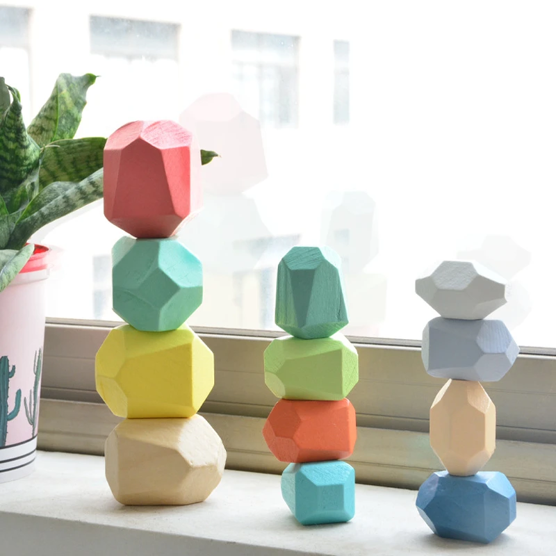 Wooden Rainbow Stacking Stones Building Blocks Montessori Creative Balancing Game Wood Toys For Children Nordic Style Gift
Wooden Rainbow Stacking Stones Building Blocks Montessori Creative Balancing Game Wood Toys For Children Nordic Style Gift