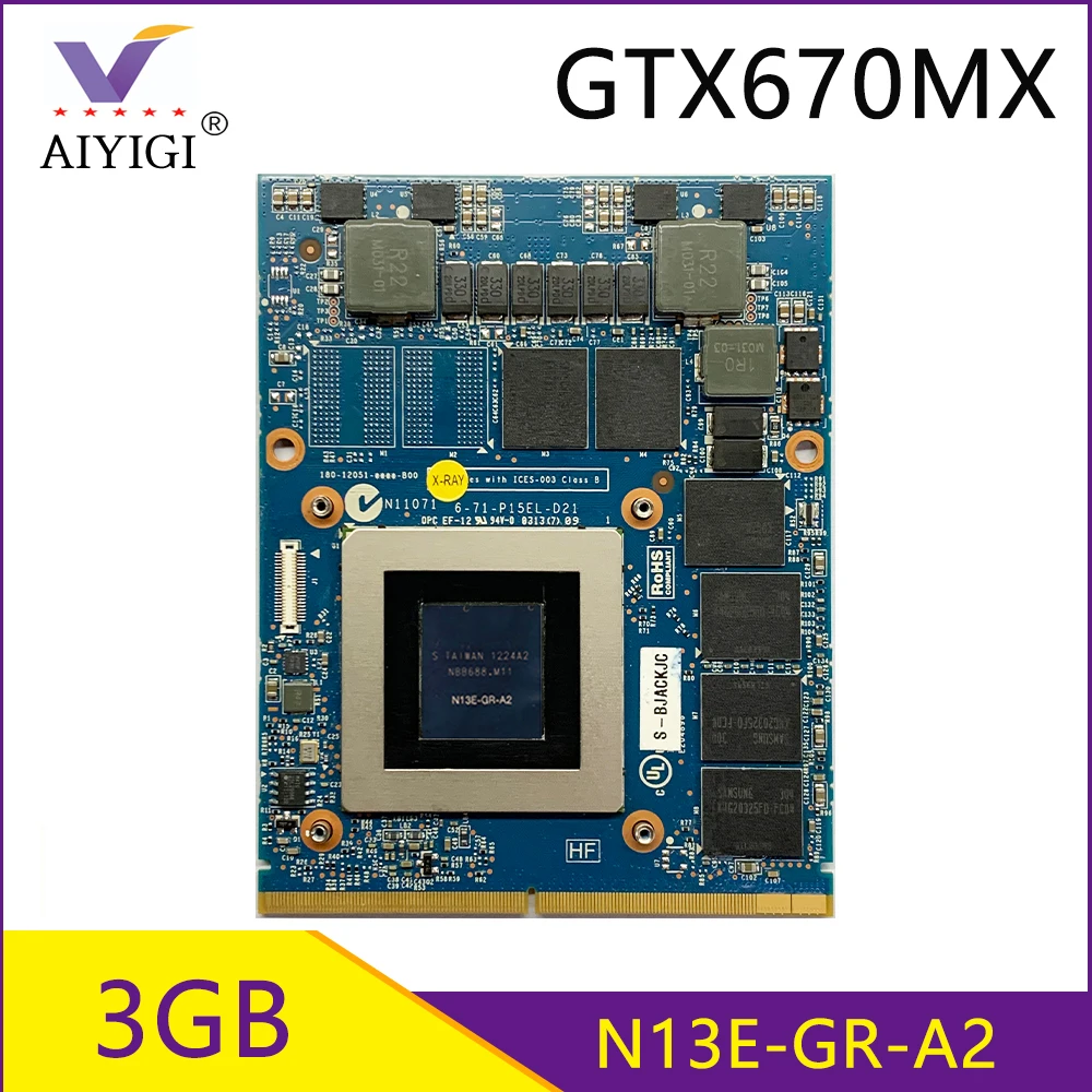 Quadro GTX670MX GTX 670MX GDDR5 3 ГБ N13E-GR-A2 видеокарта для Clevo X8100 P150HM P170HM P150EM P170EM P150SM P170SM
Quadro GTX670MX GTX 670MX GDDR5 3 ГБ N13E-GR-A2 видеокарта для Clevo X8100 P150HM P170HM P150EM P170EM P150SM P170SM