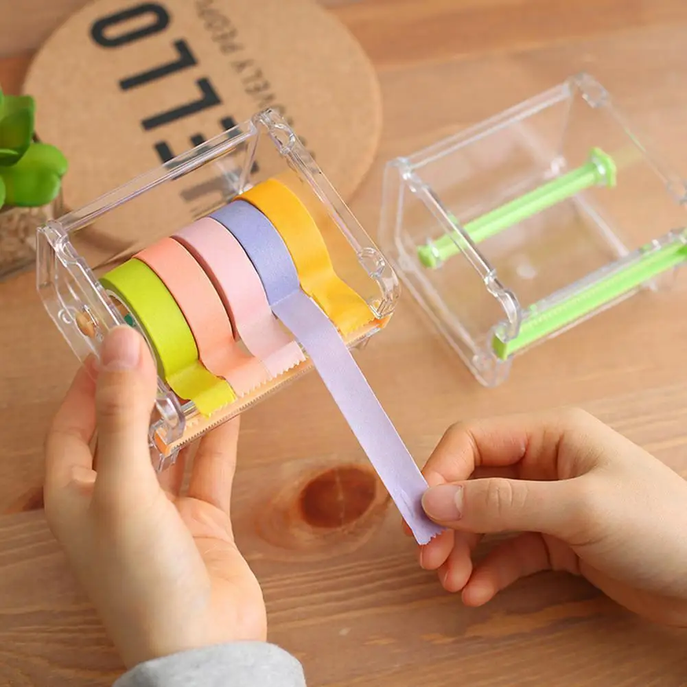 Tape Cutter Mini Tape Machine Tape Cutter Student Dispenser Stationery Tape Box Storage Tape Office Transparent Ho H3e9
Tape Cutter Mini Tape Machine Tape Cutter Student Dispenser Stationery Tape Box Storage Tape Office Transparent Ho H3e9
