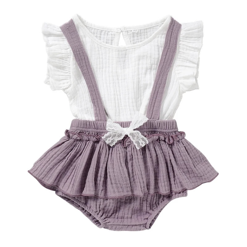 Summer Newborn Baby Girls Outfit Suit Simple Short Sleeved Blouse + Bow Knot Suspenders Skirt 2PCS Clothes Set
Summer Newborn Baby Girls Outfit Suit Simple Short Sleeved Blouse + Bow Knot Suspenders Skirt 2PCS Clothes Set