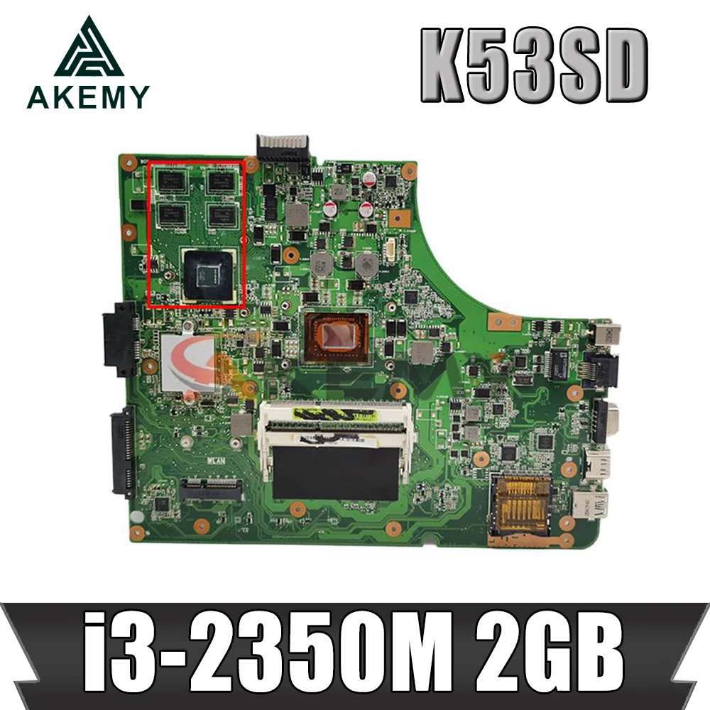 K53SD Motherboard REV:6.0 with i3-2350M CPU USB 3.0 for Asus K53SD Laptop GT610M 2GB DDR3 HM65 Chip non-integrated 100% working
K53SD Motherboard REV:6.0 with i3-2350M CPU USB 3.0 for Asus K53SD Laptop GT610M 2GB DDR3 HM65 Chip non-integrated 100% working