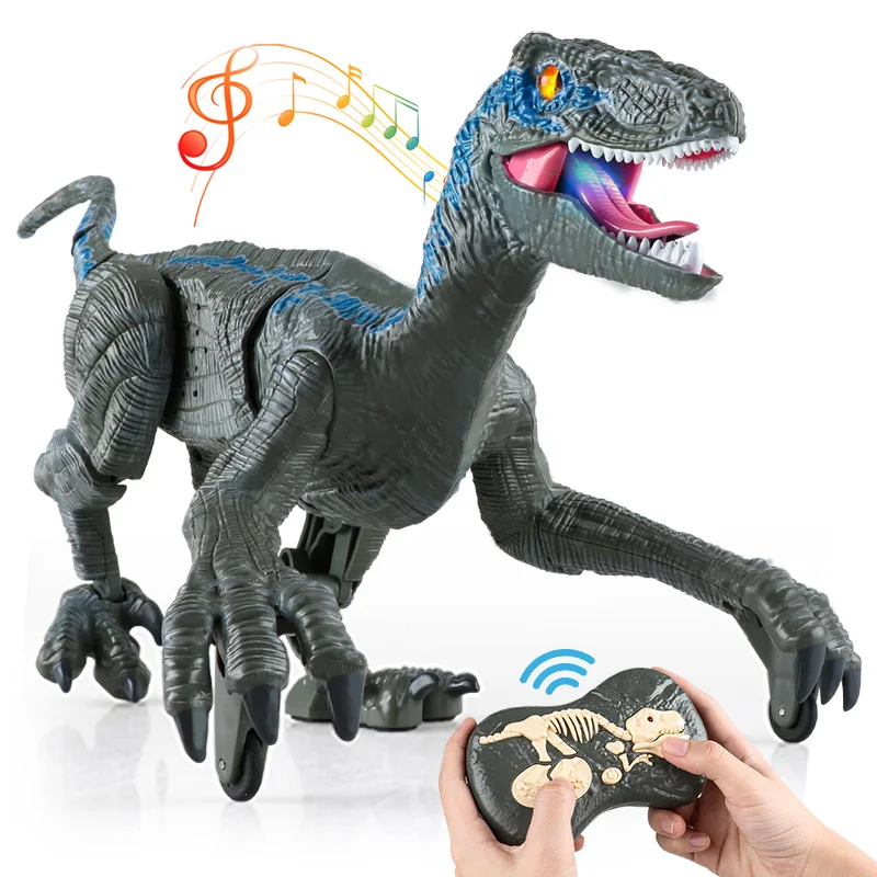 2.4G RC Dinosaur Raptor Jurassic Remote Control Velociraptor Toy Electric Walking Dino Dragon Toys for Childrens Christmas Gifts
2.4G RC Dinosaur Raptor Jurassic Remote Control Velociraptor Toy Electric Walking Dino Dragon Toys for Childrens Christmas Gifts