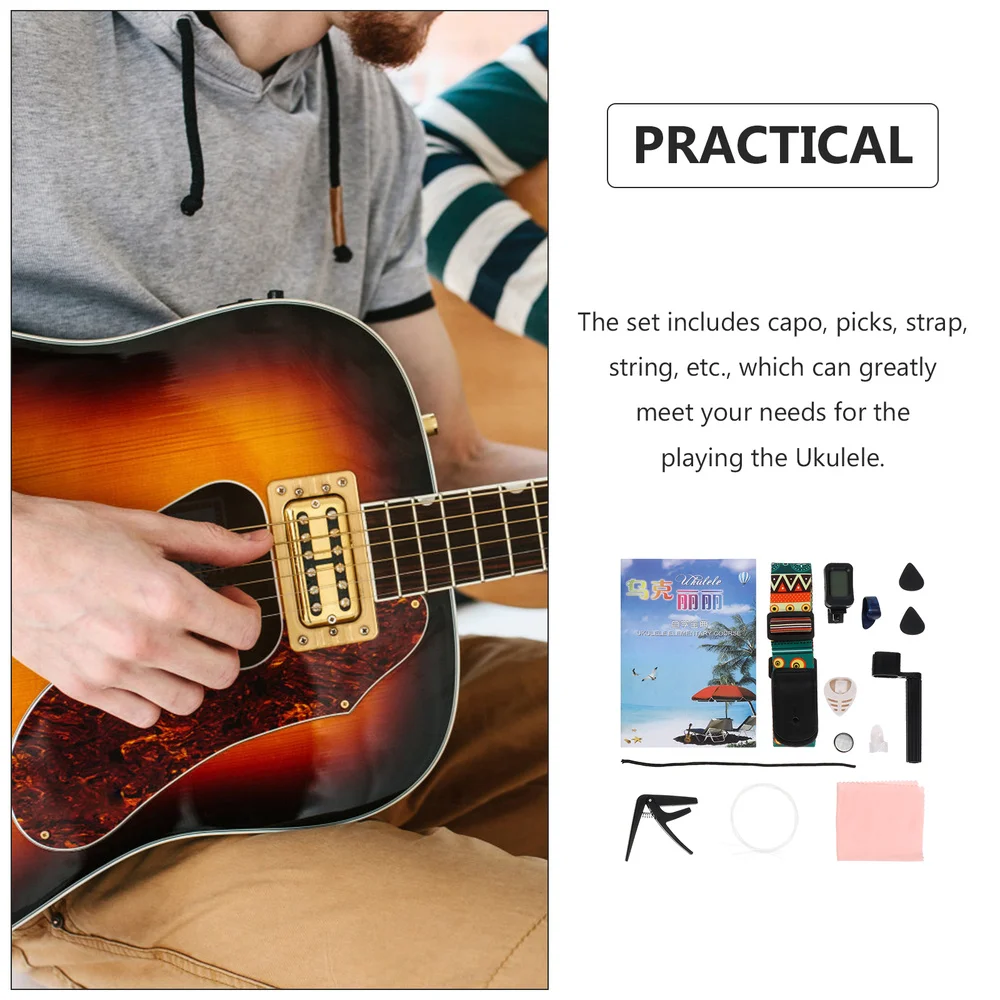 1 Set Practical Ukulele Picks Instrument Playing Accessories Set Ukulele Tools
