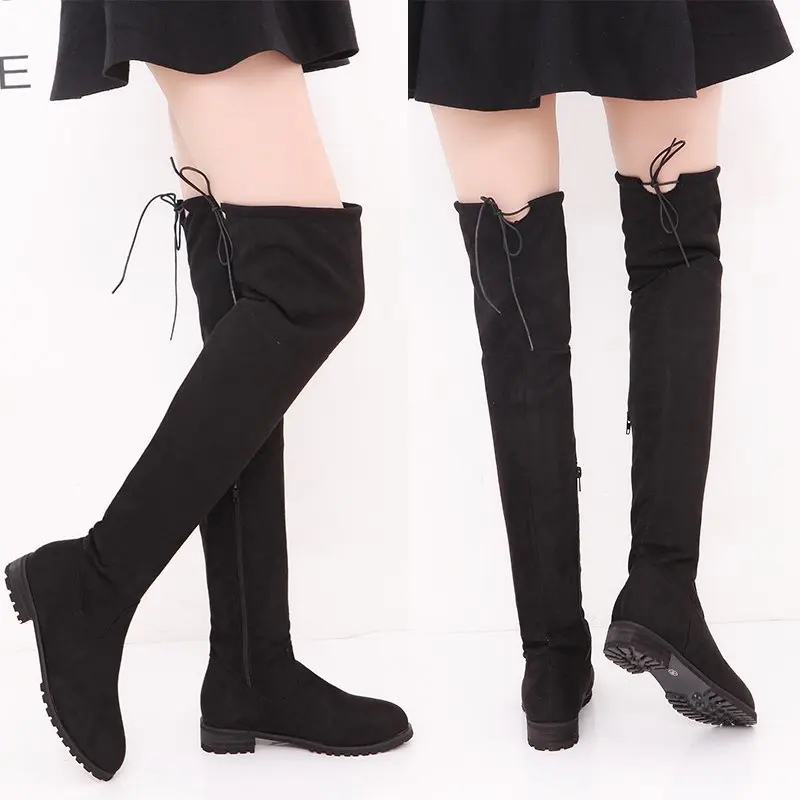 2022 Woman over the knee boots Autumn Winter boots suede thin elastic boots flat high tube women's shoes large size
2022 Woman over the knee boots Autumn Winter boots suede thin elastic boots flat high tube women's shoes large size