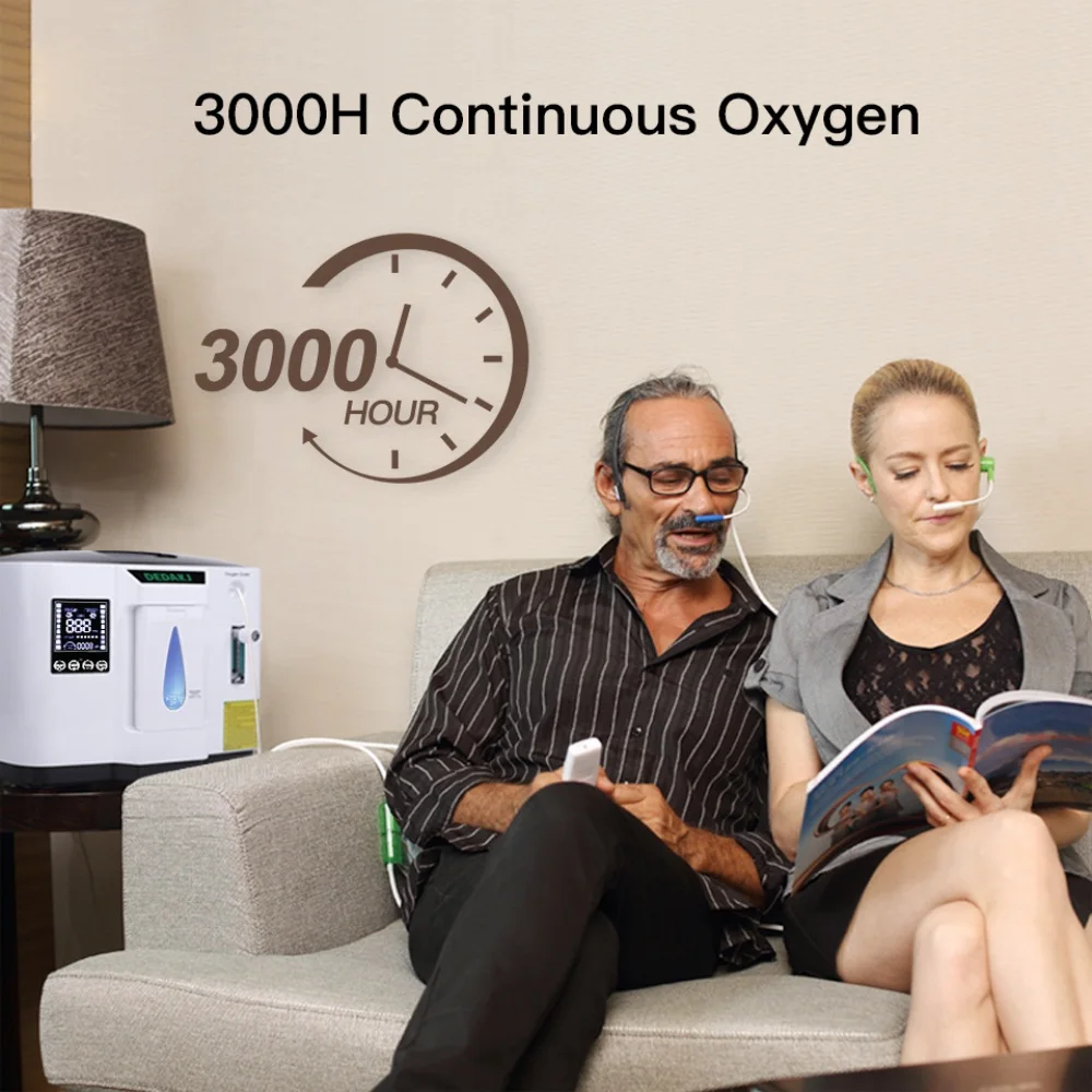 DEDAKJ немецкий бренд Лидер продаж портативный кислородный концентратор 1L 7L