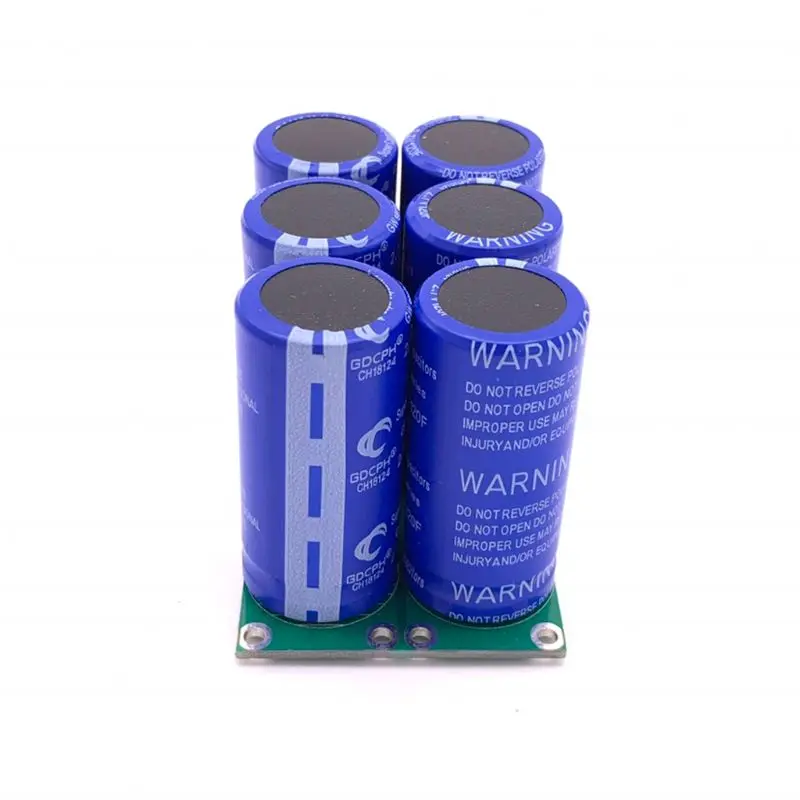 6pcs/set 2.7V 120F Super Farad Capacitor Double Row With Protection Board 16V 20F High Frequency Low ESR Ultracapacitor for W3JB
6pcs/set 2.7V 120F Super Farad Capacitor Double Row With Protection Board 16V 20F High Frequency Low ESR Ultracapacitor for W3JB