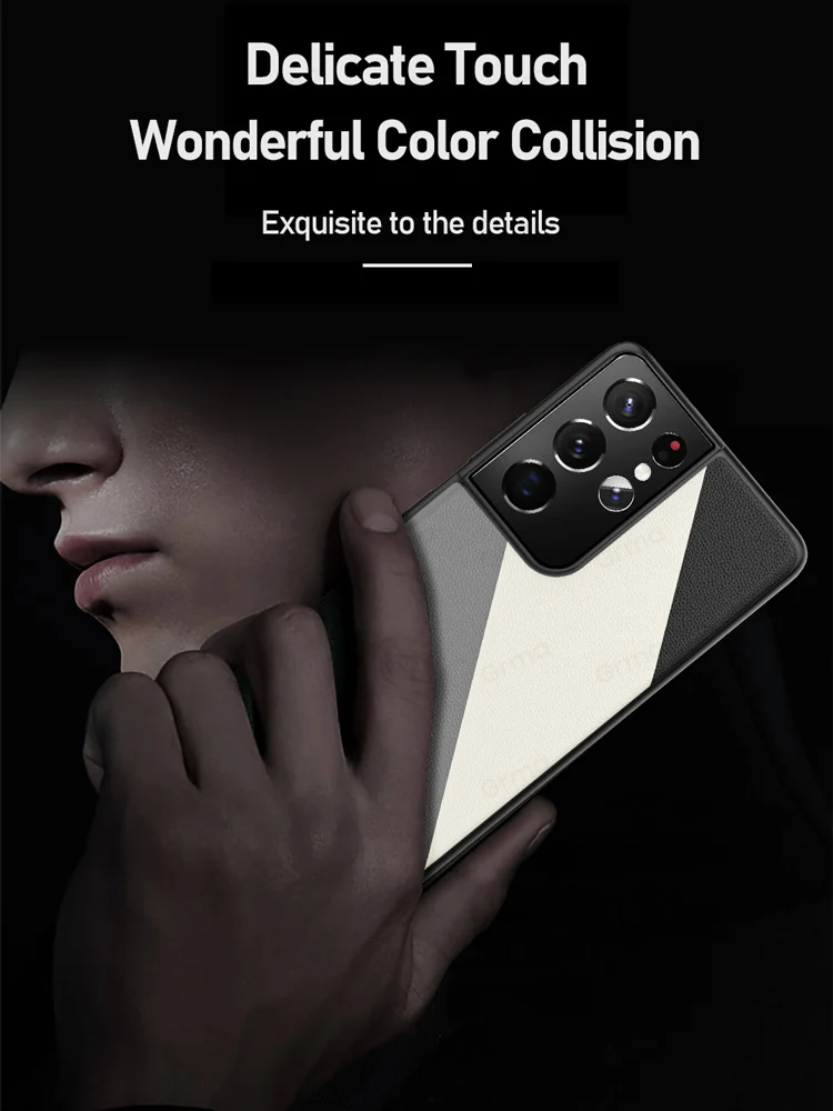 Grma Genuine Leather Phone Case for Samsung Galaxy S21 Ultra Textured Cover for Samsung Galaxy S21 Plus 5G Back Protective Capa
Grma Genuine Leather Phone Case for Samsung Galaxy S21 Ultra Textured Cover for Samsung Galaxy S21 Plus 5G Back Protective Capa