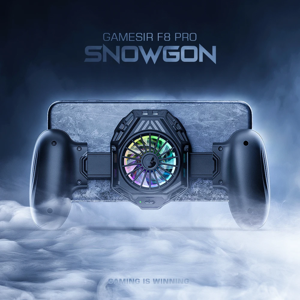 GameSir F8 Pro Snowgon Mobile Cooling Gamepad, Mobile Phone Cooler with Cooling Fan, Game Controller for Android / iPhone
GameSir F8 Pro Snowgon Mobile Cooling Gamepad, Mobile Phone Cooler with Cooling Fan, Game Controller for Android / iPhone