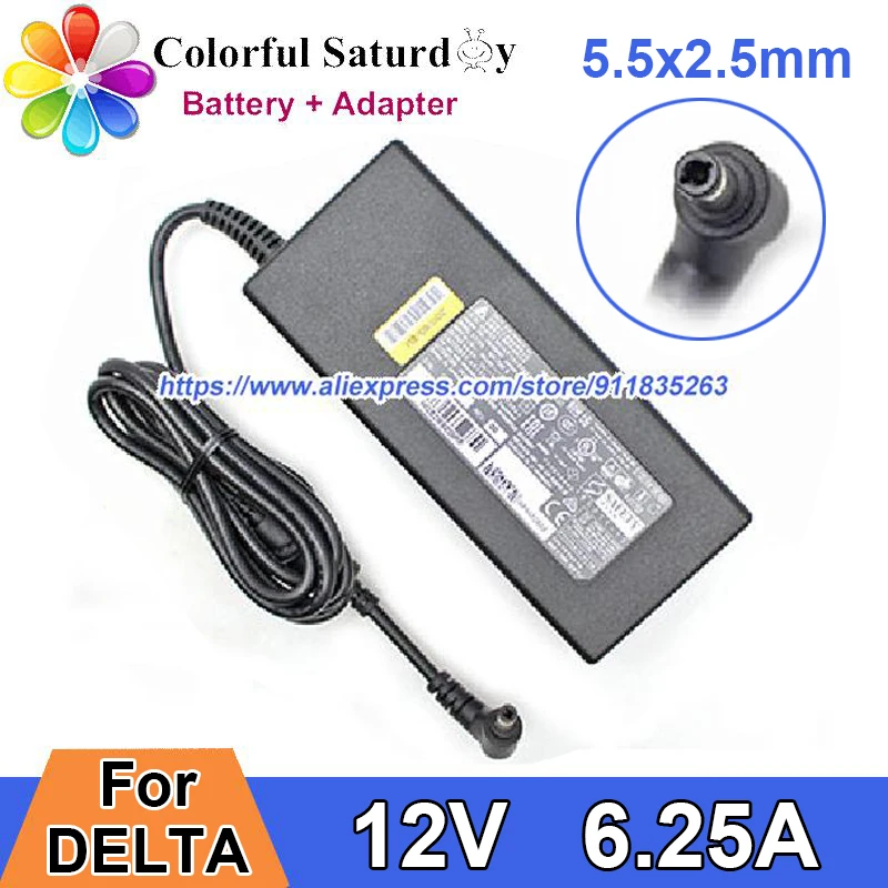 DELTA ADP-75AR B Power Adapter 12V 6.25A 75W For JUNIPER NETWORKS SRX320 SERVICES GATEWAY Charger Power Supply SRX320-PWR-75W
DELTA ADP-75AR B Power Adapter 12V 6.25A 75W For JUNIPER NETWORKS SRX320 SERVICES GATEWAY Charger Power Supply SRX320-PWR-75W