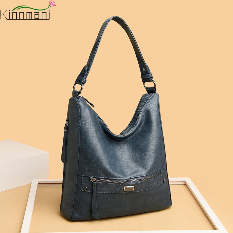 Винтажная модная сумка для женщин, новинка 2022, вместительные сумки на плечо из искусственной кожи, Роскошные Дизайнерские однотонные женские сумки-тоуты 
Винтажная модная сумка для женщин, новинка 2022, вместительные сумки на плечо из искусственной кожи, Роскошные Дизайнерские однотонные женские сумки-тоуты