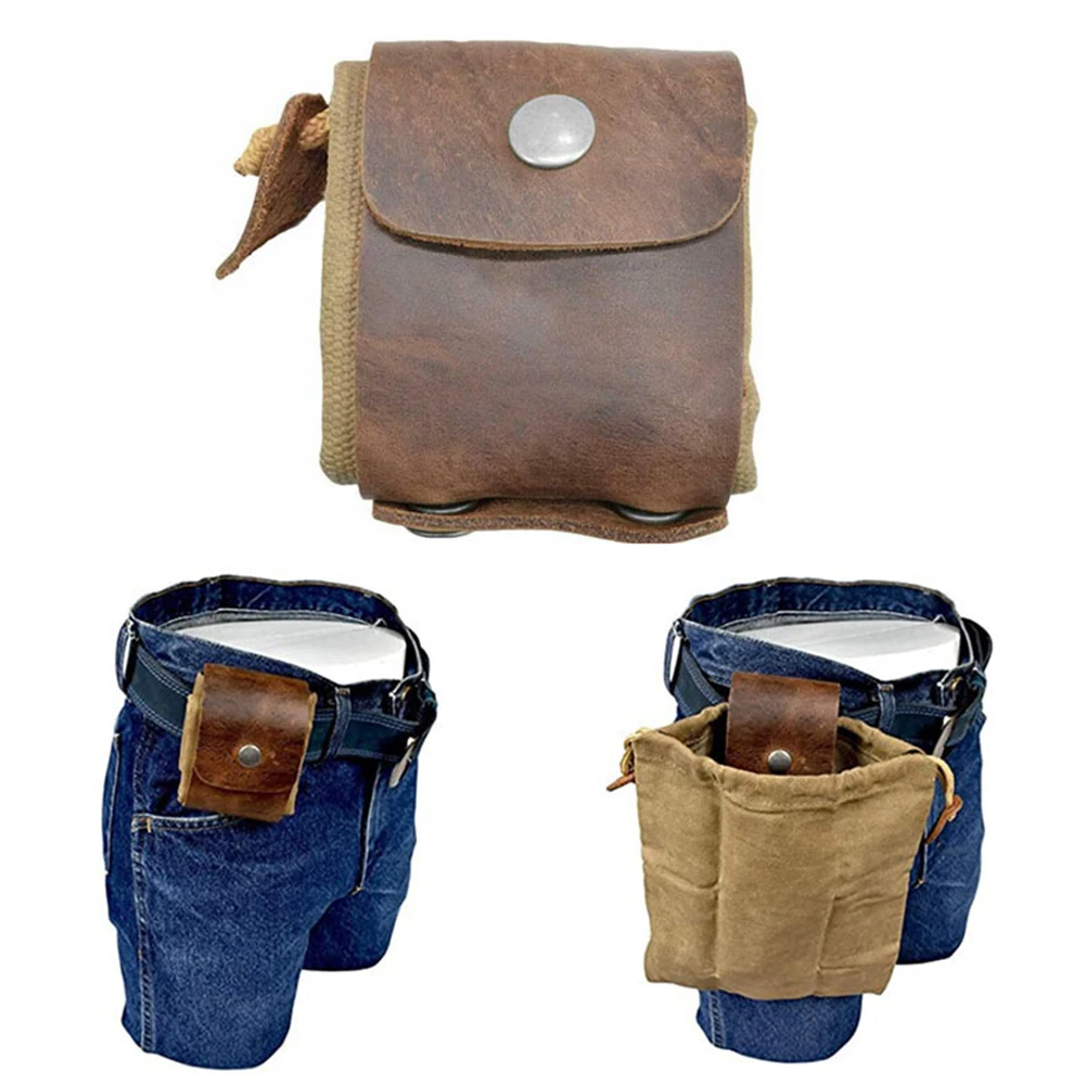 Outdoor Leather Canvas Bushcraft Bag Camp Foraging Pouch Looping with Belts Pouch for Hiking Treasures Seashells Beach Bag
Outdoor Leather Canvas Bushcraft Bag Camp Foraging Pouch Looping with Belts Pouch for Hiking Treasures Seashells Beach Bag