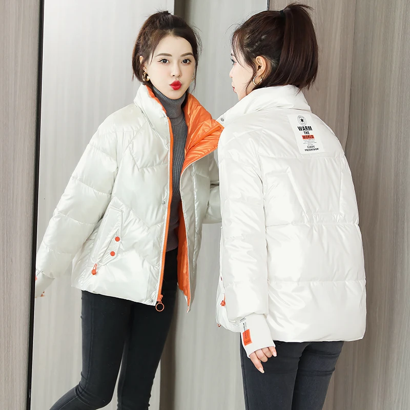 Bright Face Down Padded Jacket Women's Short 2021 New Fashion Winter Female Coat Loose Wild Thick Warm Women's Clothing
Bright Face Down Padded Jacket Women's Short 2021 New Fashion Winter Female Coat Loose Wild Thick Warm Women's Clothing