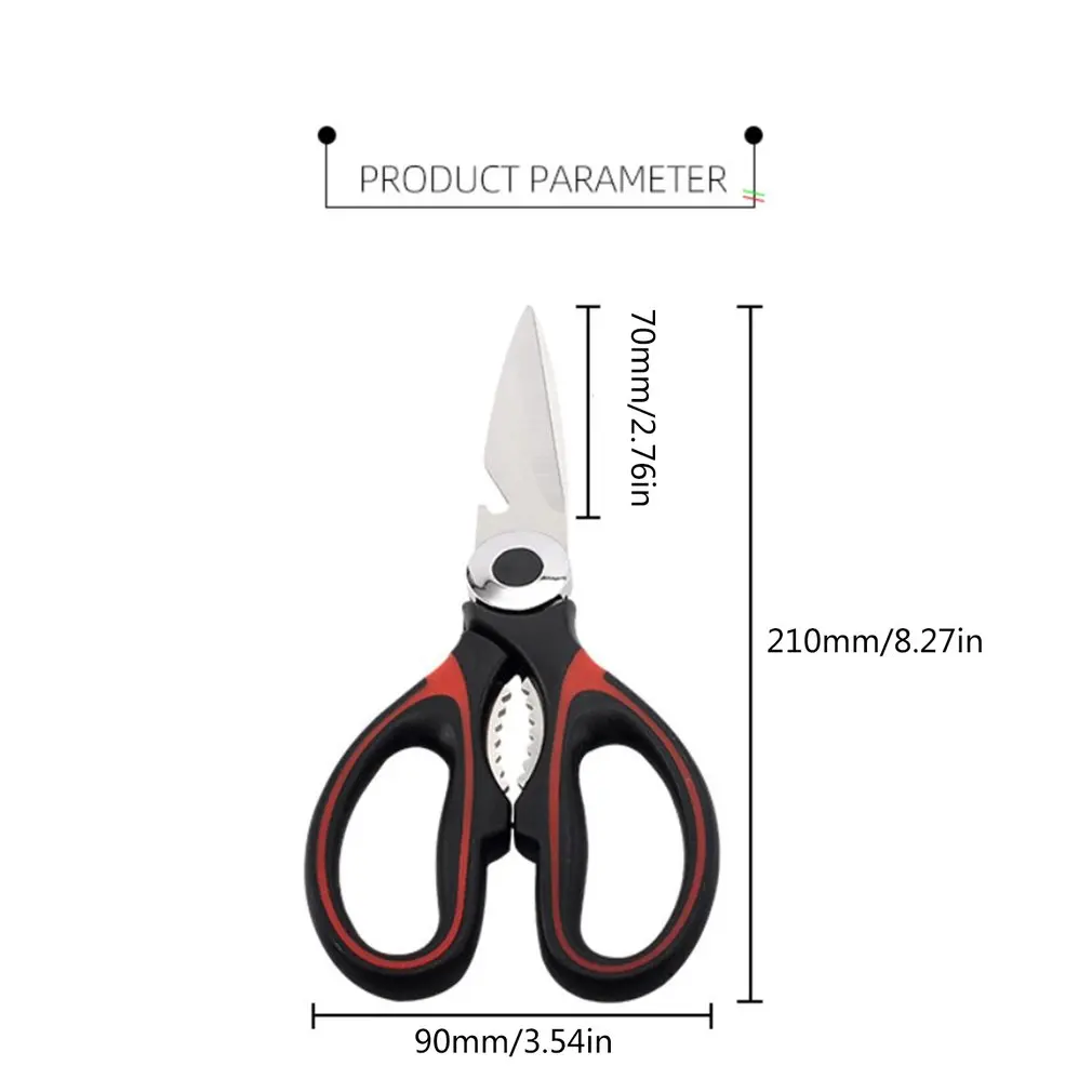 Multifunctional Kitchen Scissors Cutting Knife Plate Stainless Steel Kitchen Meat Cutting Scissors Chicken Bone Opening Bottle
Multifunctional Kitchen Scissors Cutting Knife Plate Stainless Steel Kitchen Meat Cutting Scissors Chicken Bone Opening Bottle