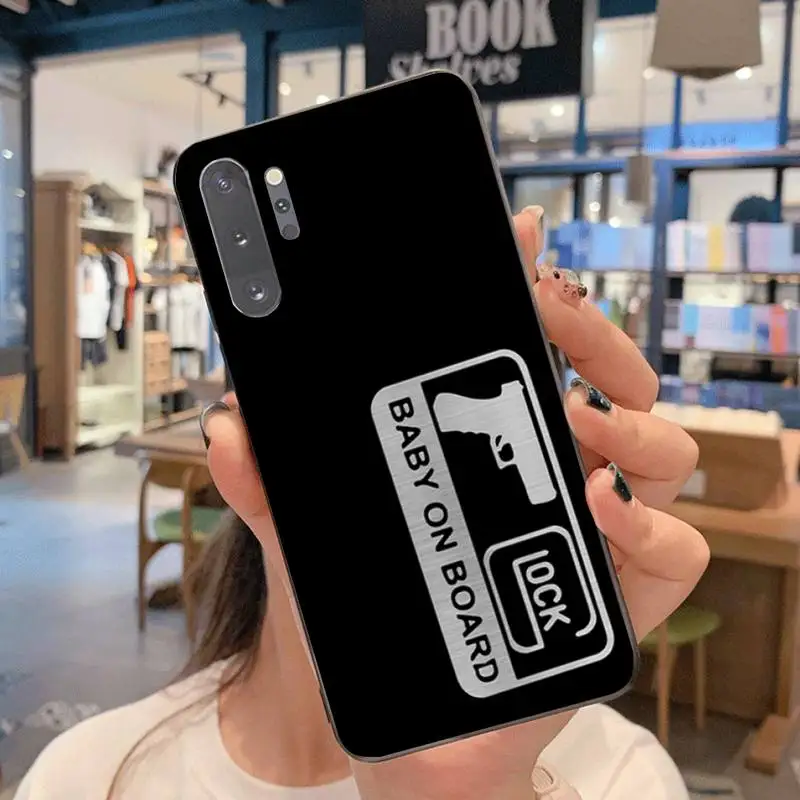 Чехол CUTEWANAN Glock Handgun для телефона Samsung Note 7 8 9 10 Lite Plus Galaxy J7 J8 J6 2018 Prime | Мобильные