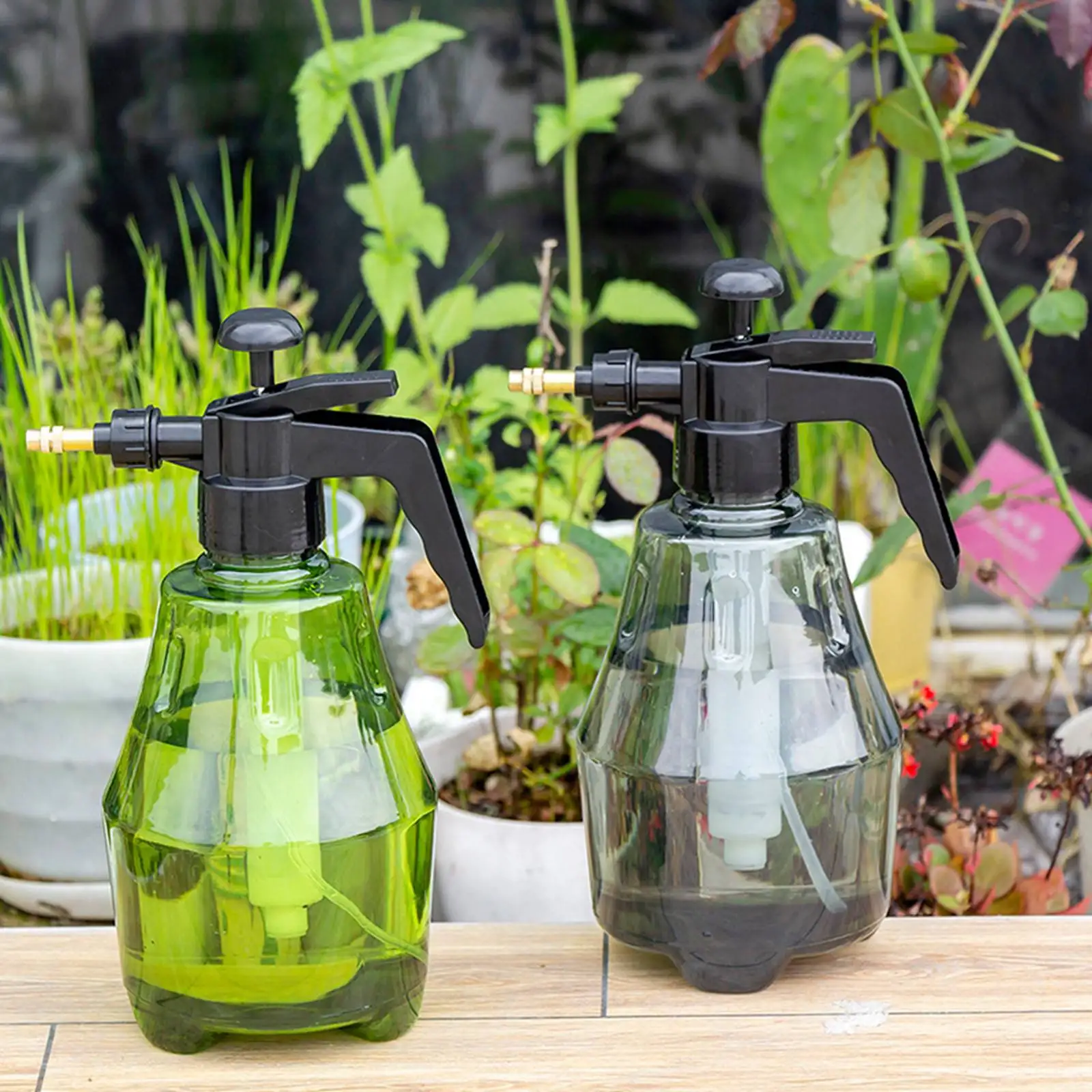 2Pcs Handheld Sprayer Hand-held Portable Water/Chemical Sprayer Pump Pressure Garden Spray Bottle 2L Watering Irrigation PET+PP
2Pcs Handheld Sprayer Hand-held Portable Water/Chemical Sprayer Pump Pressure Garden Spray Bottle 2L Watering Irrigation PET+PP