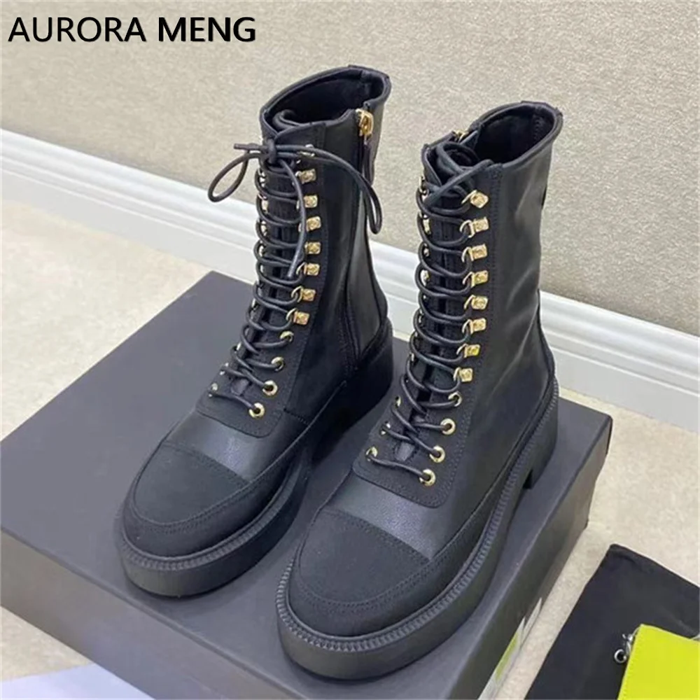 Autumn Winter Genuine Leather Ankle Boots for Women Lace Up Round Toe Square Heel Short Martin Boots Casual Shoes Brand Designer
Autumn Winter Genuine Leather Ankle Boots for Women Lace Up Round Toe Square Heel Short Martin Boots Casual Shoes Brand Designer